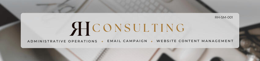 Royceka Hanna Consulting Royceka Hanna Consulting monogram logo