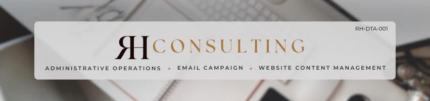 Document Typing Assistance Reques Royceka Hanna Consulting monogram logo
