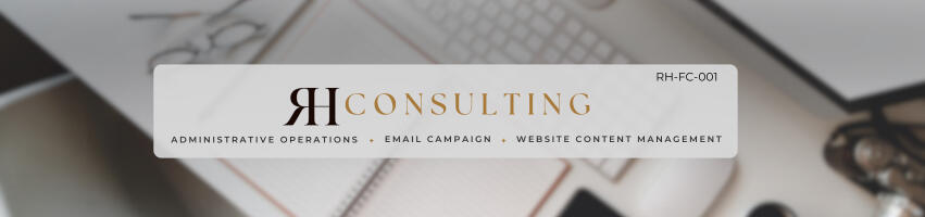 Document Typing Assistance Reques Royceka Hanna Consulting monogram logo
